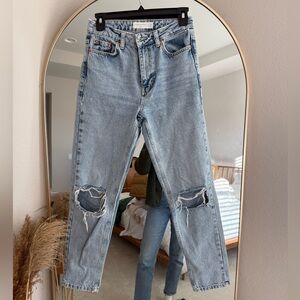 Topshop mom jeans size 25